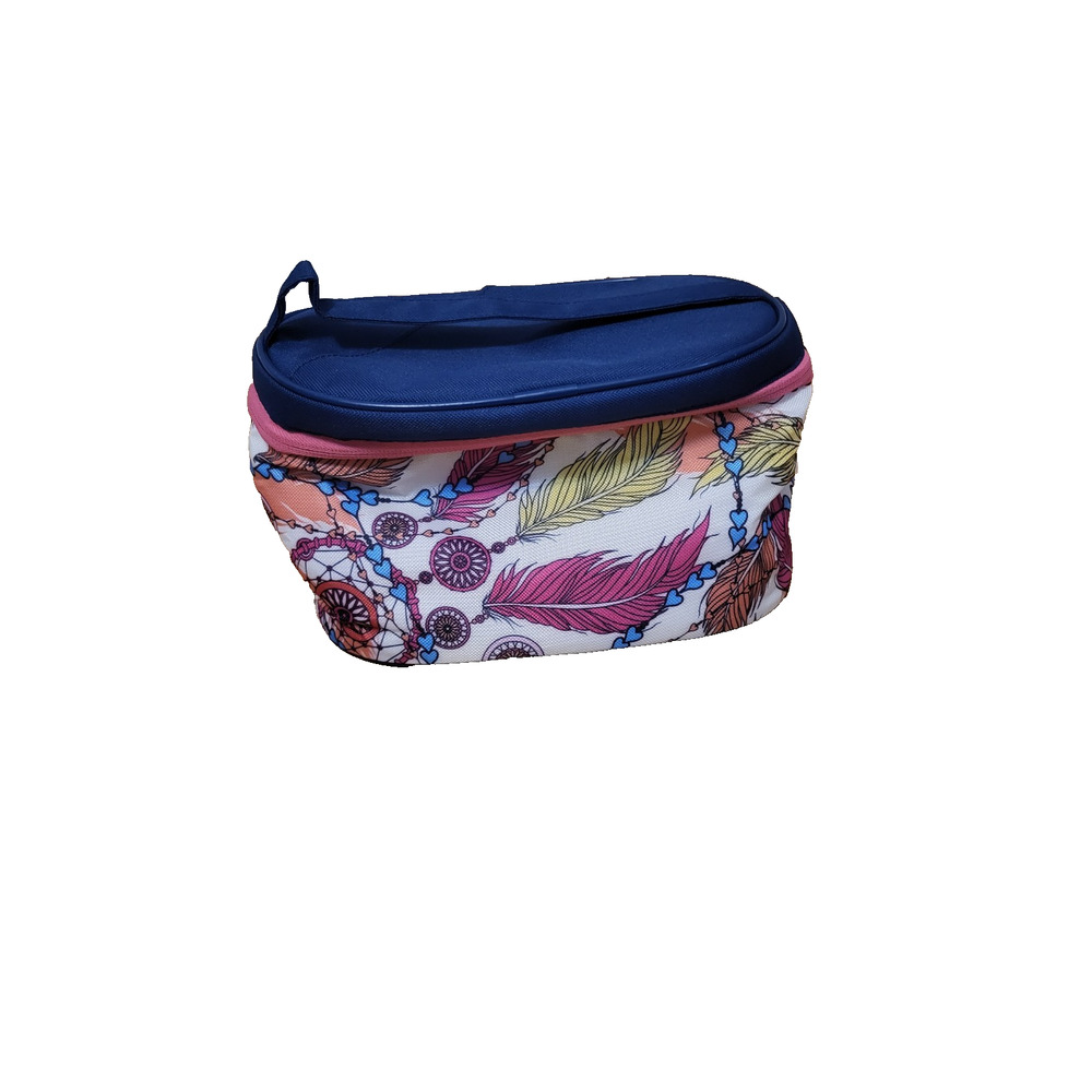 Thermos Insulated Can Cooler Bag – 6 Can – Boho Feather Print – Soft Sided